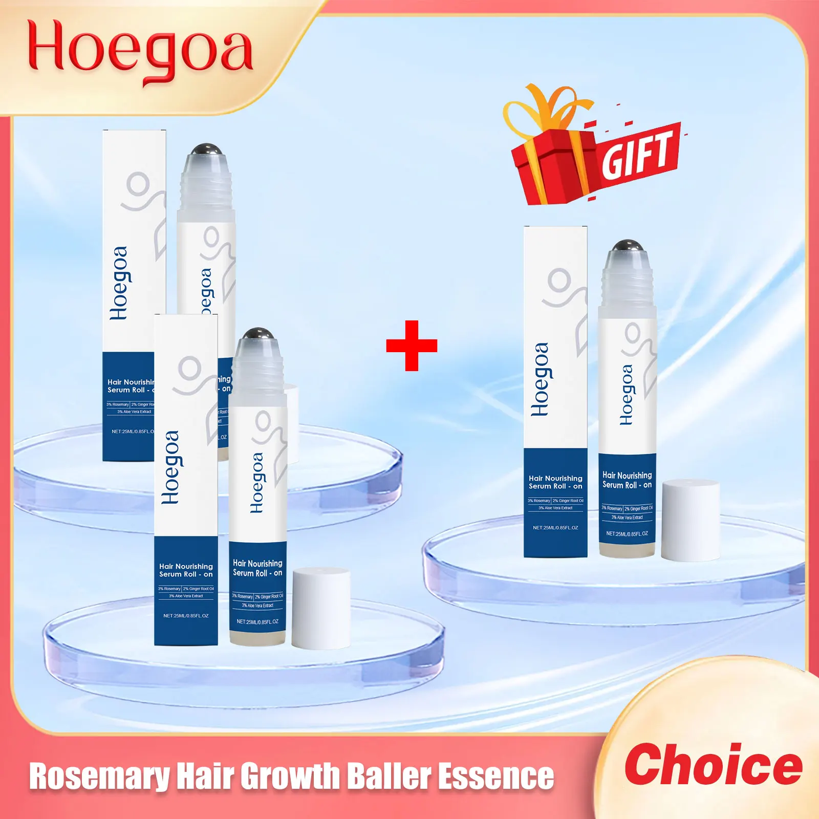 

Hoegoa Rosemary Hair Growth Baller Essence Scalp Treatment More Thicker Reduce Loss Repairing Damage Keep Shiny Hair Care Serums