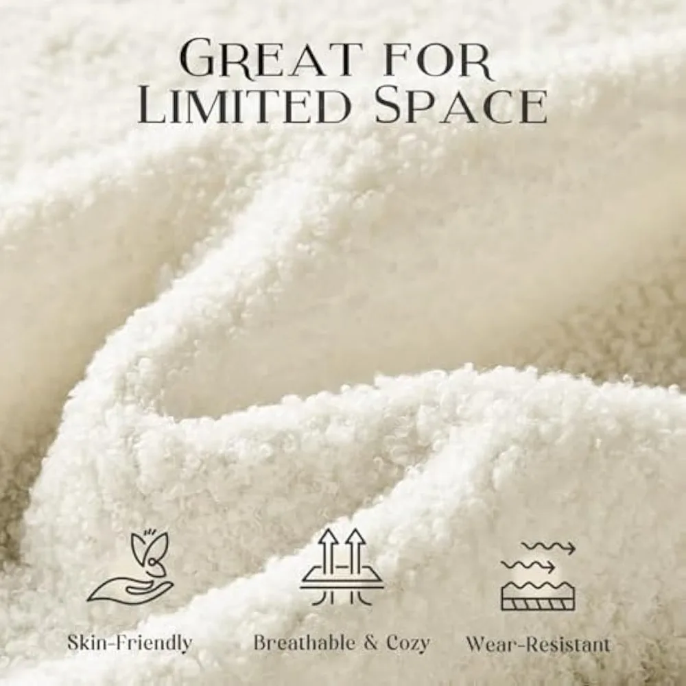 سرير أريكة واسع بمقعد عميق 61 للمساحات الصغيرة، مثالي لغرف المعيشة وغرف النوم والمكاتب والشقق، قابل للفصل