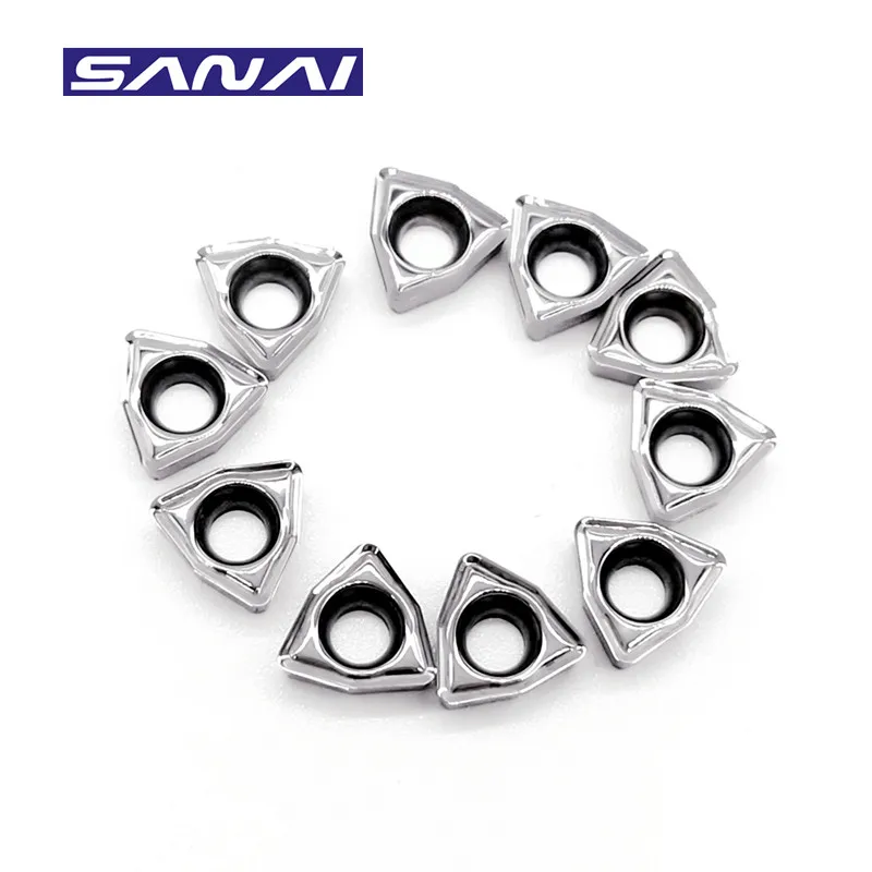 Sanai U Drill Insert for Aluminum WC series WCMX030208 WCMX040208 WCMT050308 WCMT06T308 WCMT080412 CNC Lathe Cutting Tool