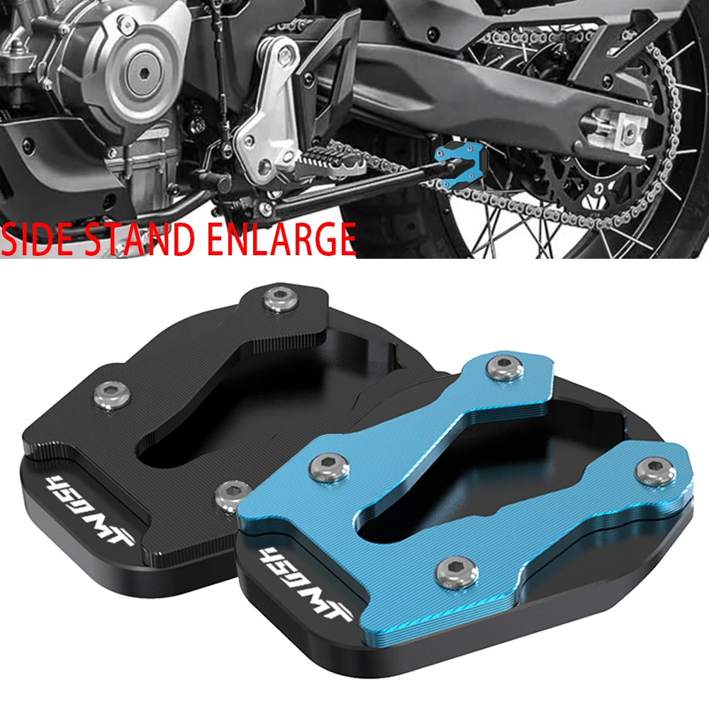 

Motorcycles Accessories Kickstand Foot Side Stand Extension Enlarger Plate Pad For CFMOTO 450MT CF 450 MT MT450 2024 2025 2026