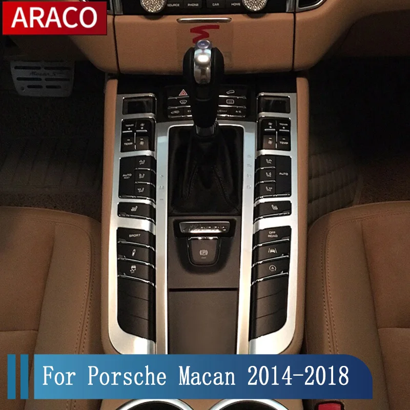 

Для Porsche Macan 2014-2018 алюминиевый сплав интерьерный мобильный Стайлинг переключатель томбола обшивки