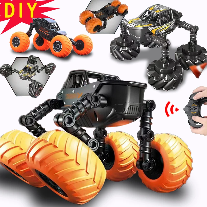 

DIY Change Drift Rc Stunt Car Kid Toys for Boy Children 4wd Off Road Sports Vehicle Drift Climbing Remote Control Monsters Truck