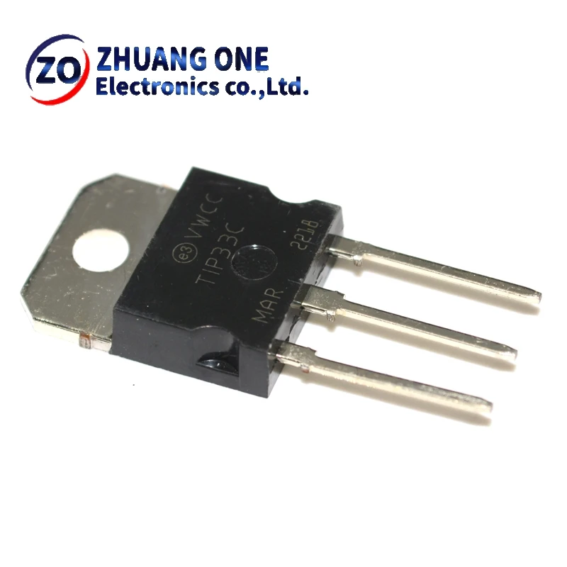 5 قطعة/الوحدة الترانزستور Tip33c TO-3P PN دارلينتون الترانزستور بقعة جديدة تمامًا