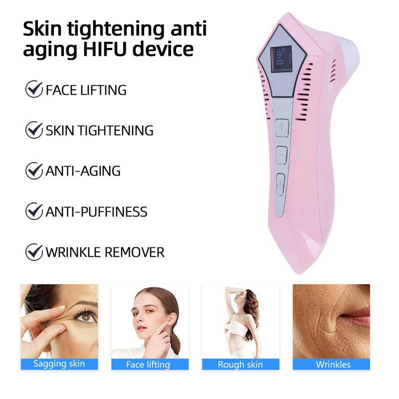 Cuidados com a pele facial ferramentas de beleza beleza permanente dispositivo de levantamento facial ultrassônico EMS levantamento compacto rugas da pele LESEN beleza