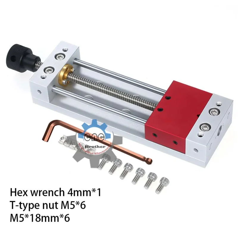 CNC engraving machine parallel-jaw vice aluminum alloy flat tongs vice milling machine bench drill vise fixture tool