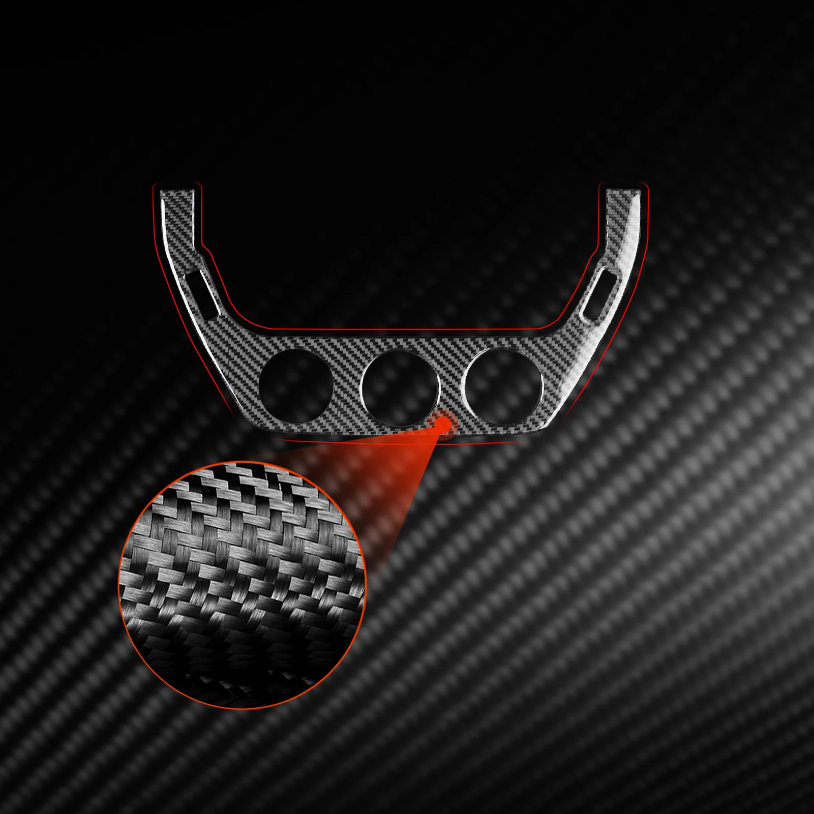 Carbon Fiber Car Accessories Center Console Climate Knob Interior Cover Modified Trim Sticker For Toyota Corolla E210 2019-2024 6