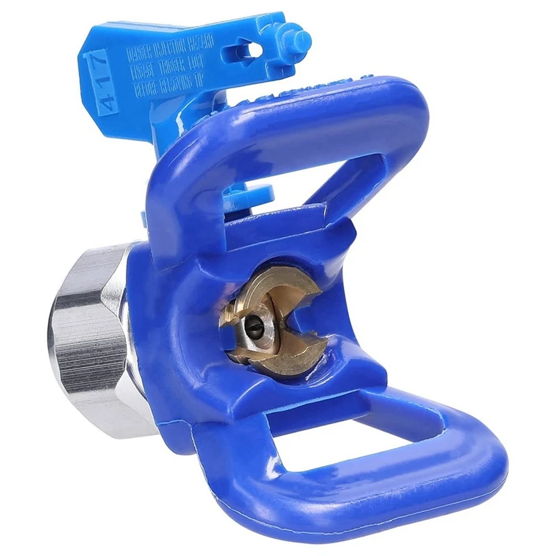 6Pc Spray Tips Reversible Airless Blue With 2Pc Nozzle Seats For Airless Sprayer