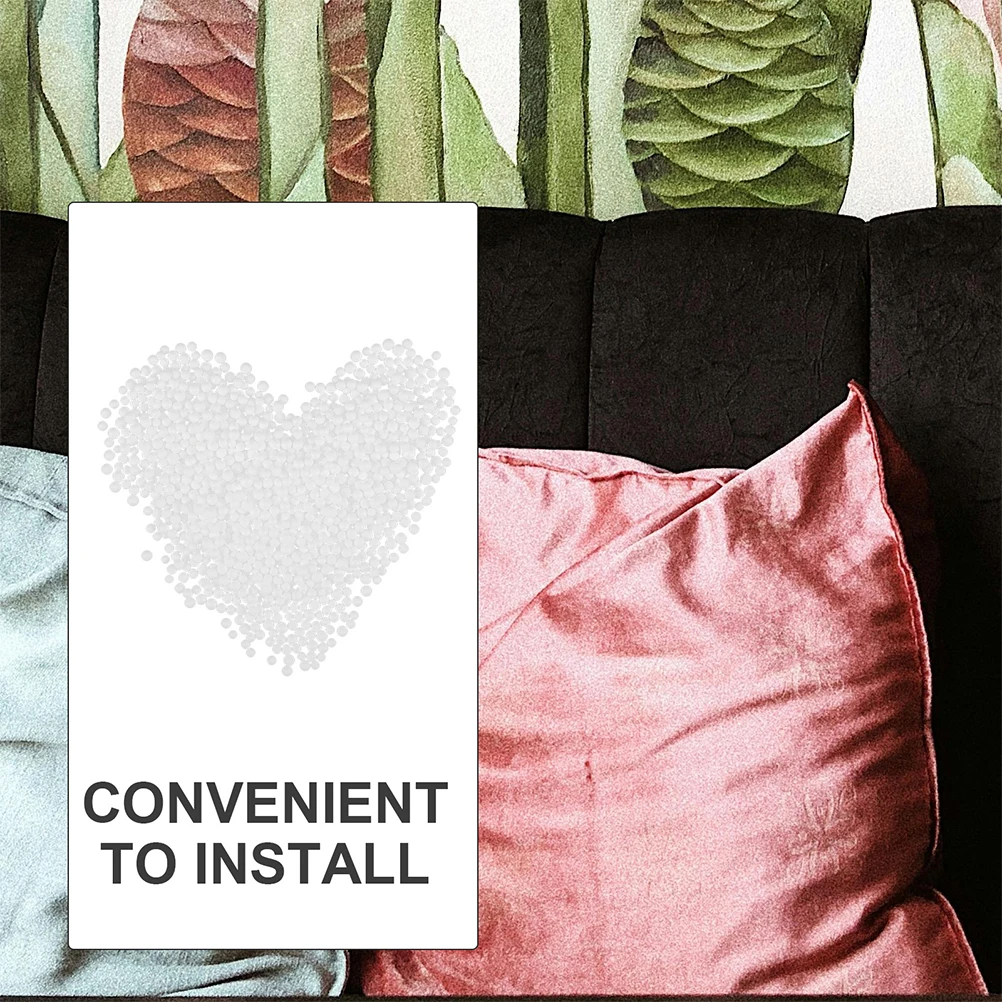 

Foams Beads Sofa Filling Balls Decorative Stuffed Material White Chairs Punching Resistant Multiple Use Convenient