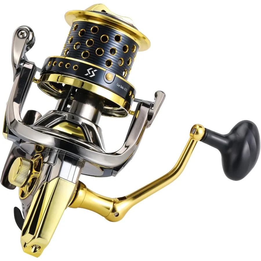 بكرات دوارة من سلسلة 10000 بكرات صيد ركوب الأمواج فائقة النعومة وقوية مع بكرة ألومنيوم باستخدام الحاسب الآلي للمياه المالحة في الخارج #2