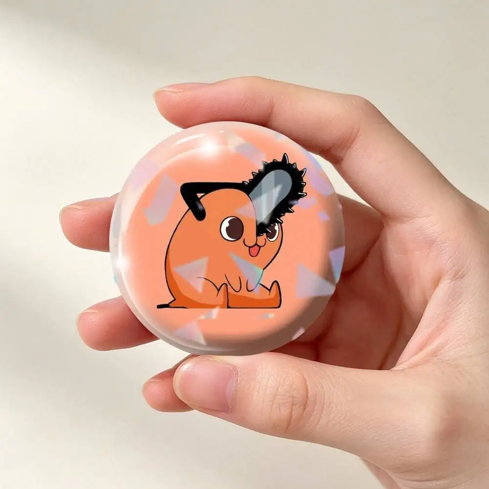 A-Anime Pochita Chainsaw Man Tin badges in 25/32/44/58/75mm, brooch pins for accessories & gifts,Souvenir.