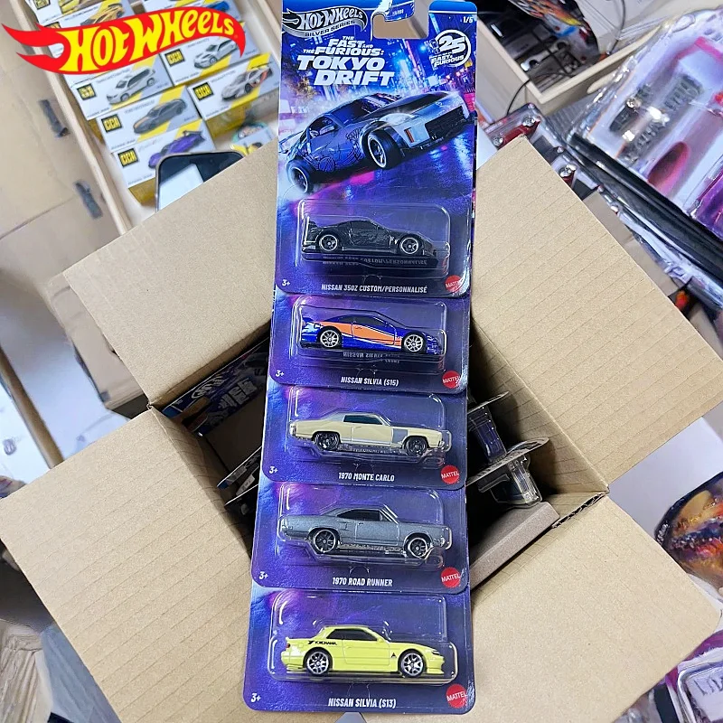

Hot Wheels HNR88 Silver Label Fast & Furious литая модель игрушечного автомобиля 350Z Nissan Chevrolet Plymouth подарок-сюрприз