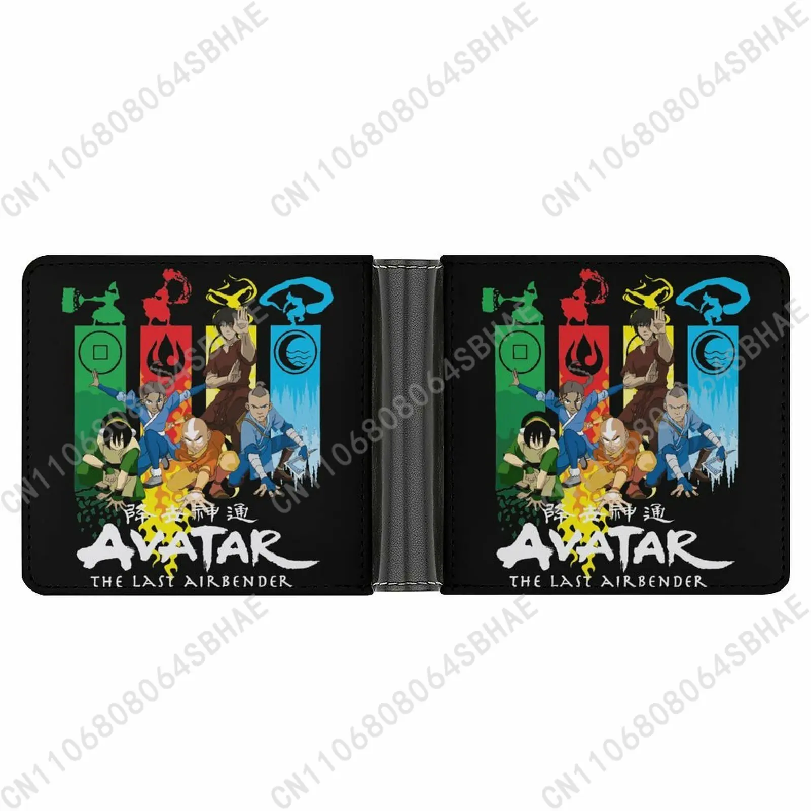 

Avatar The Last Airbender Trendy Leather Wallet Teenage Girls Boys Personalized Slim Credit Card Holder Small Purse School
