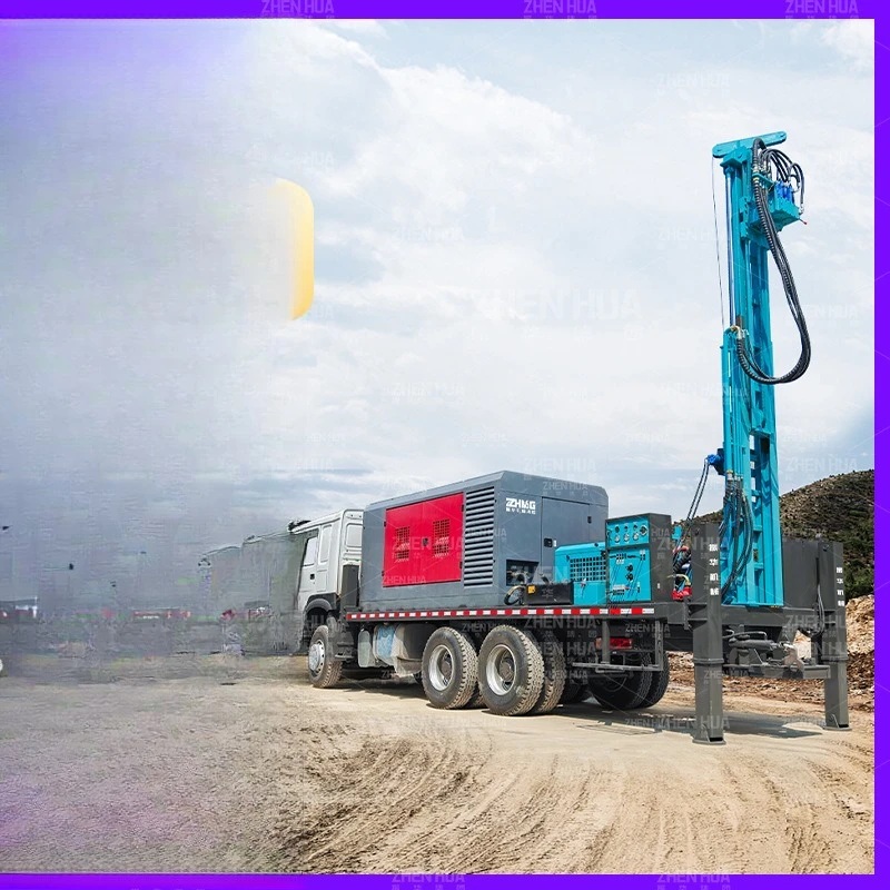 Water Carrying Well  Rig, Percussion Formation Equipment Drilling Rig Howo Truck Water
