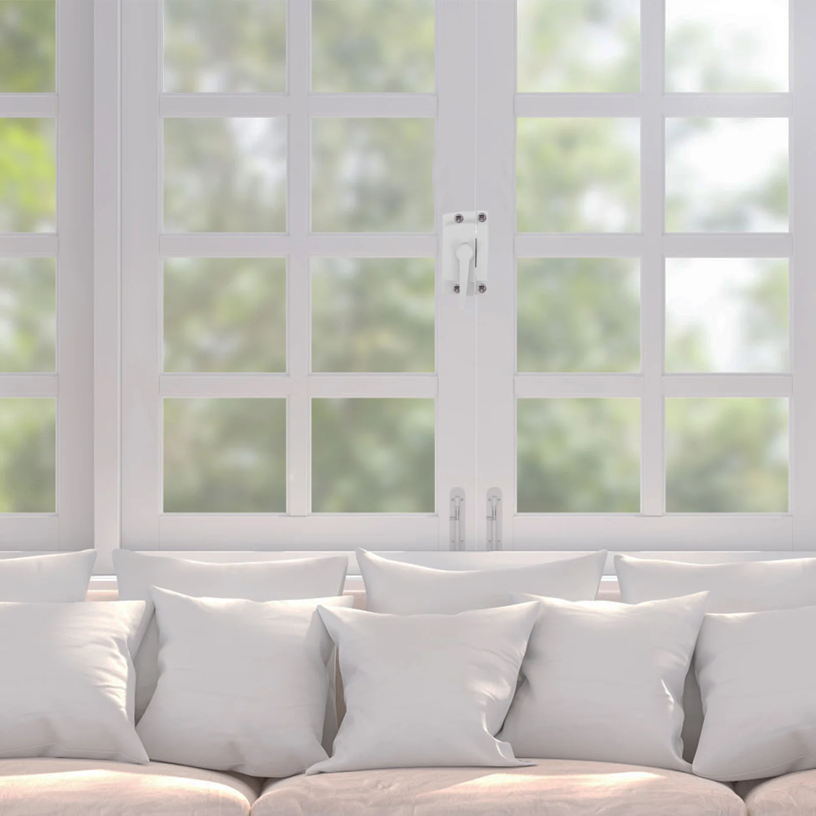 

Sliding Window Sash Lock Vintage Style Adjustable Crescent Lock for Windows Security Latch Compatible with Window