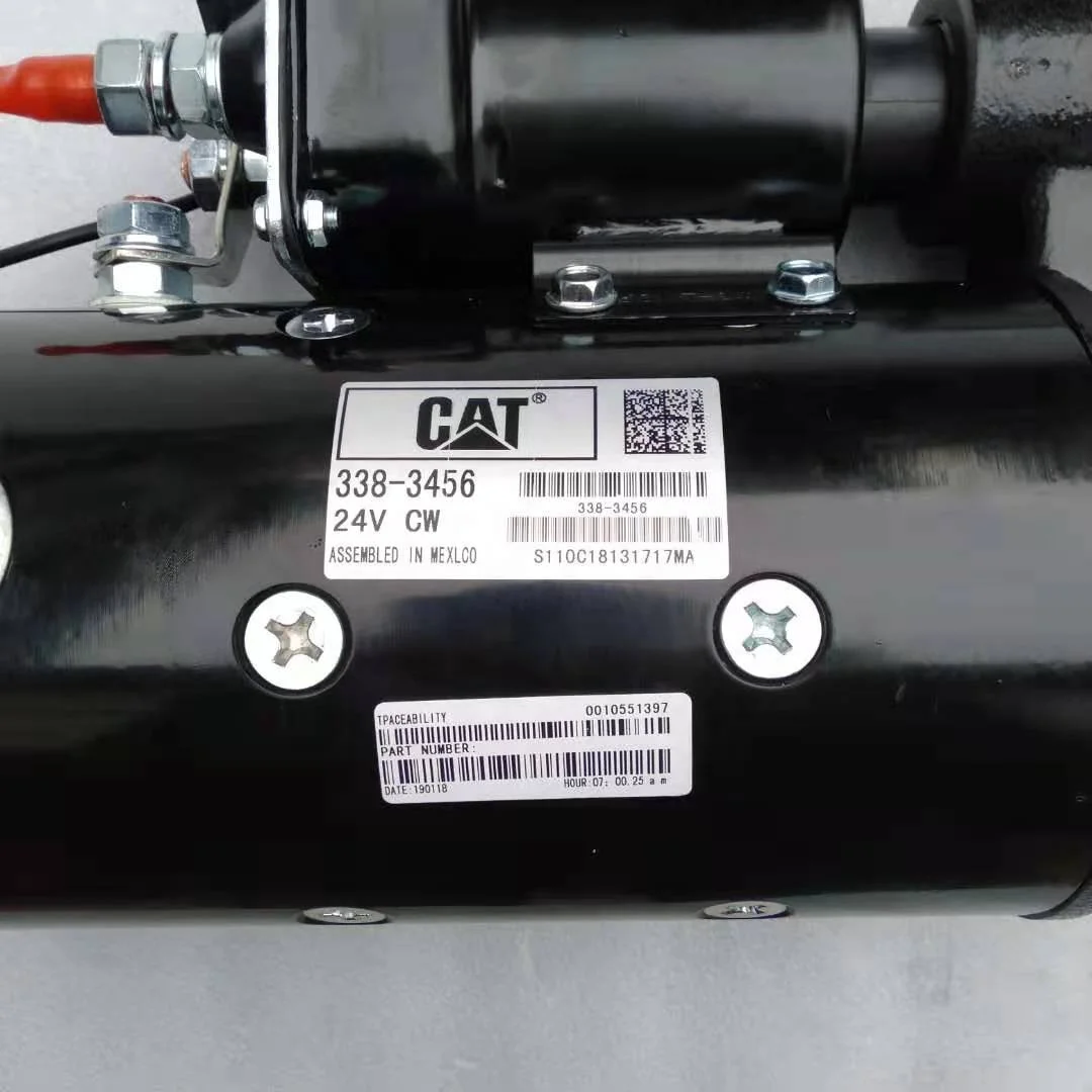 Excavator Engine Parts 24V Starter Motors 6V0513 338-3456 Auto Starter 24 Volt