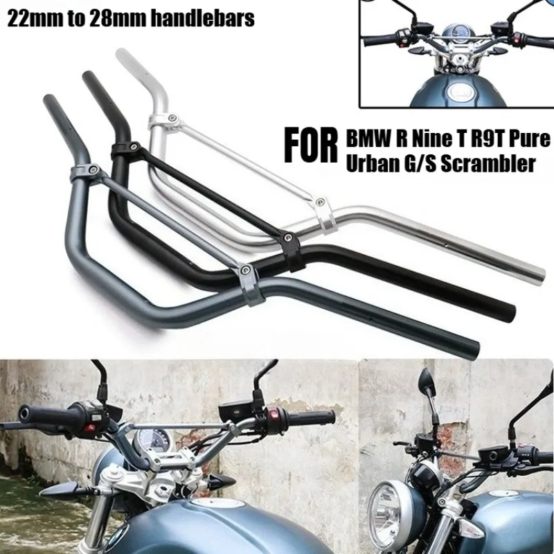 Motorcycle 7/8' 22mm 28mm Aluminum Alloy Modified Handlebars For BMW R Nine T R9T NineT Pure Scrambler Urban G/S Cafe Racer