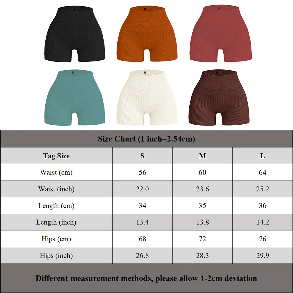 Seamless Thread Pattern Yoga Shorts for Women High Waist Sports Tights Ideal for Running Exercise and Fitness Activities
