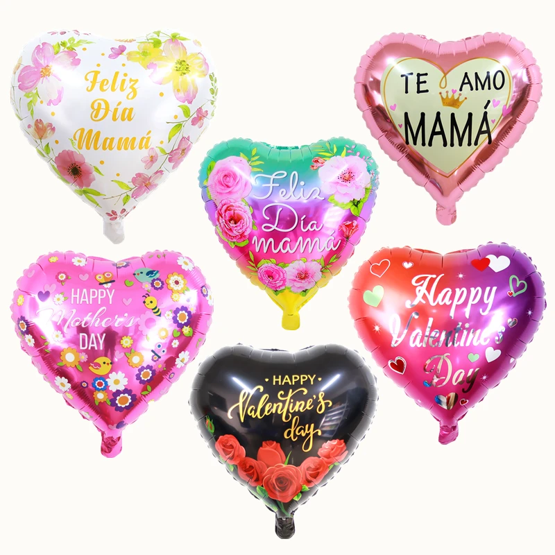 Mother's Day Decoration Aluminum Foil Balloons Thanksgiving Goddess Birthday Gifts for Mom Shopping Mall Window Arrangement