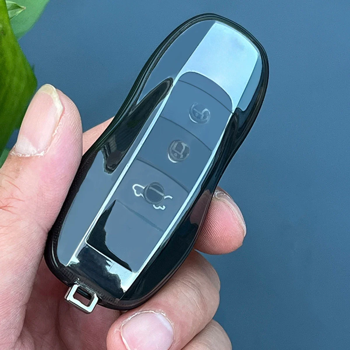 Clear Transparent TPU Car Smart Key Cover Case for Porsche Cayenne Panamera Macan 991 series 718 Boxster Cayman 981 981 series