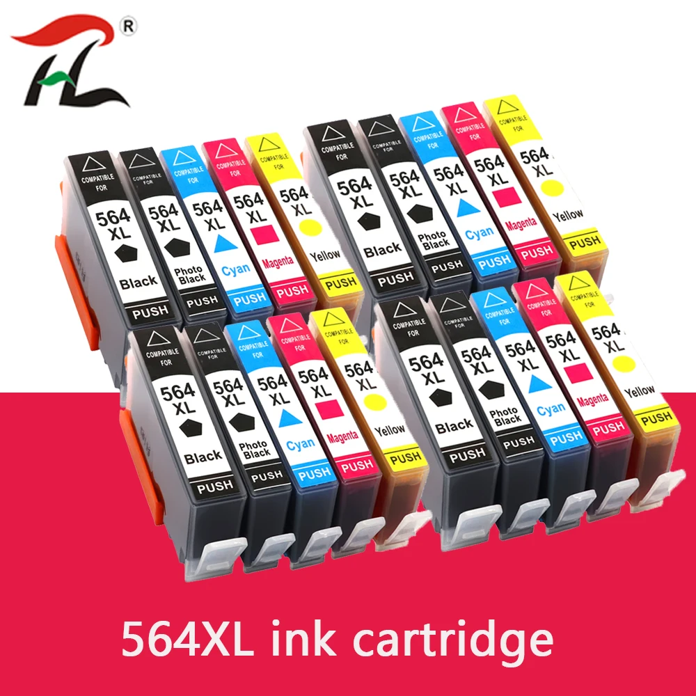 20PK 564XL Ink Cartridge for hp 564xl 564 compatible for HP Photosmart B8550 C6324 C310a C410 6510 D5460 7510 B209a 4610 3070A