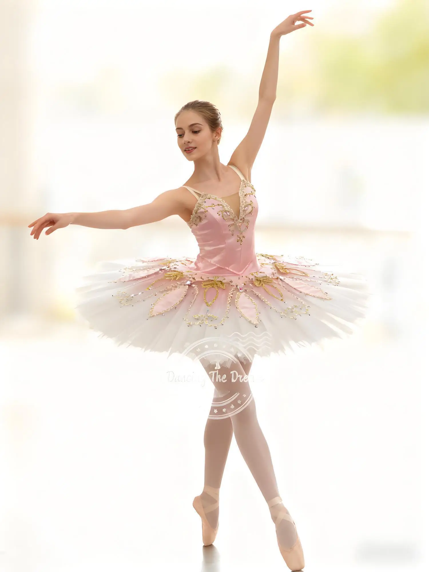 زي فطيرة توتو للبالغين، ملابس باليه احترافية للنساء، فستان أداء المسرح
