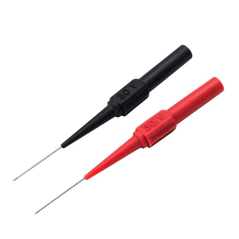 10 個診断ツールマルチメータテストリード延長バックピアス針先プローブ Autotools 自動車キットマシン 0.7 ミリメートル