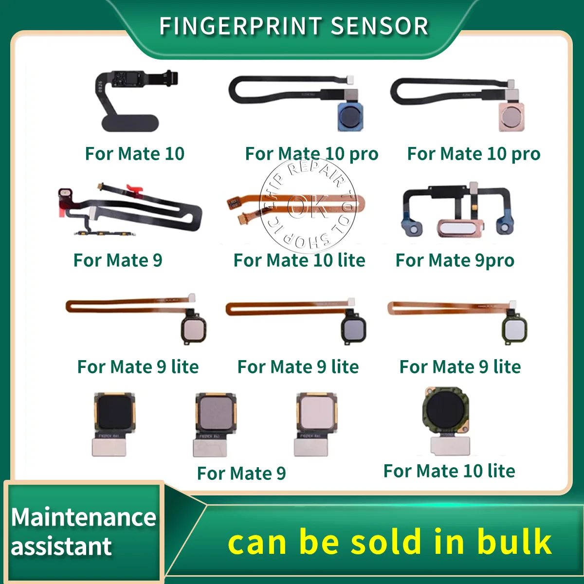 

Fingerprint Sensor Home Button For HuaWei Mate 10 9 Pro Lite Touch ID Recognition Return Button Menu Connector Flex Cable Ribbon