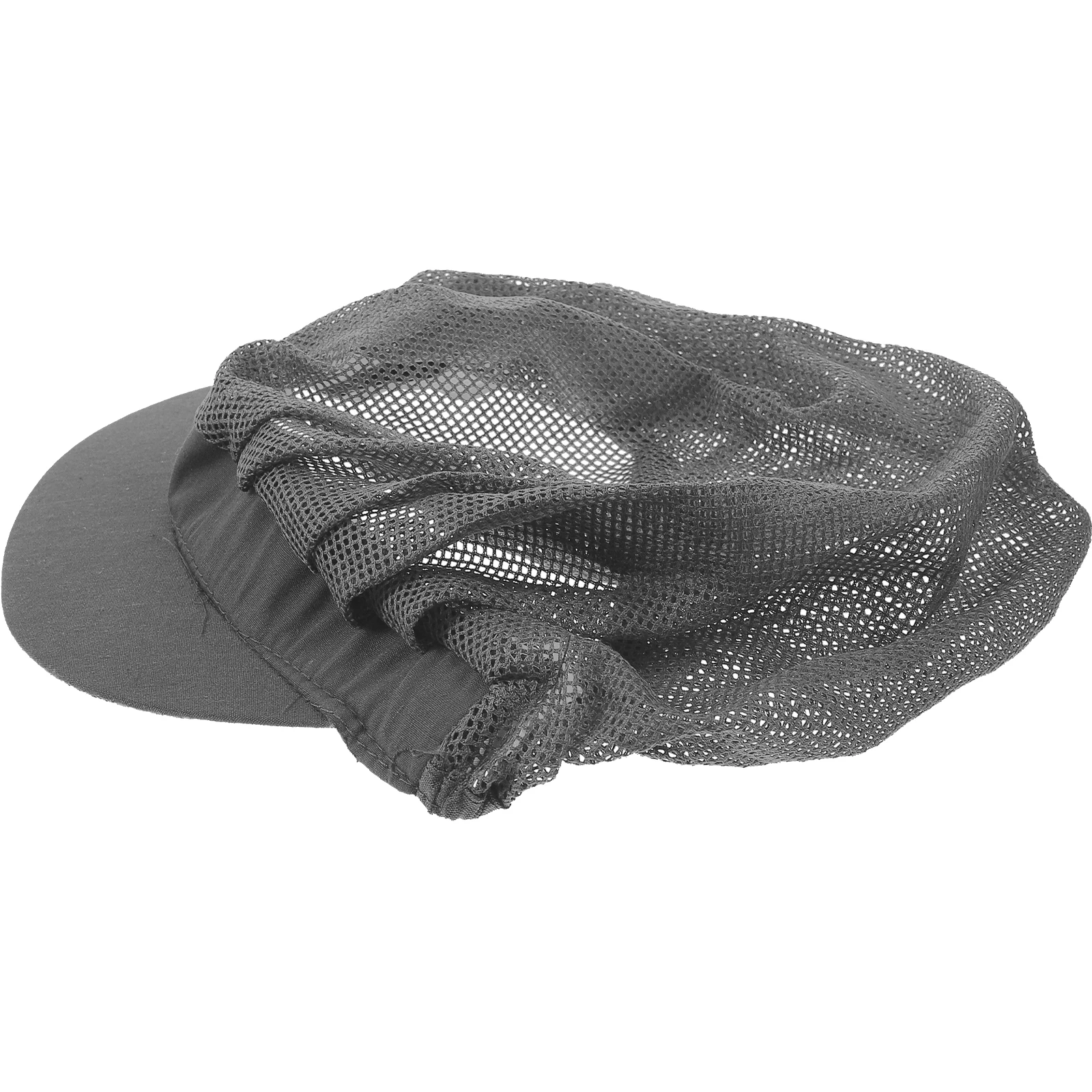

Breathable Cotton Chef Hat for Men Women Dust Proof Hygienic Kitchen Food Service Cap Gray Long Wear Comfortable Anti Sweat