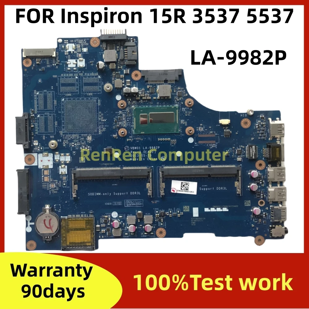 DELL LA-9982P マザーボード VBW01 LA-9982P for Dell Inspiron 5537 3537 Laptop Motherboard CN