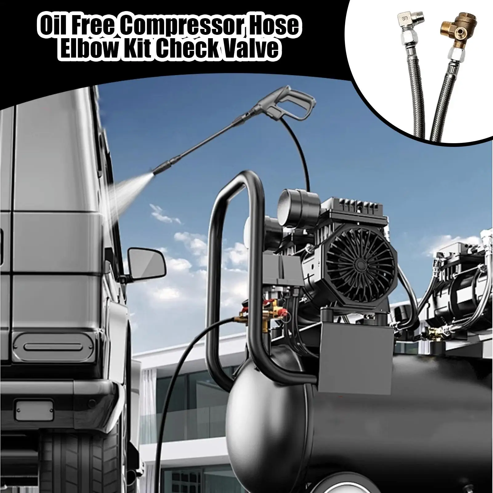 

Сменная трубка воздушного компрессора, антисифонный предотвращающий обратный поток, бесшумный шланг воздушного компрессора с обратным клапаном для морского грузовика