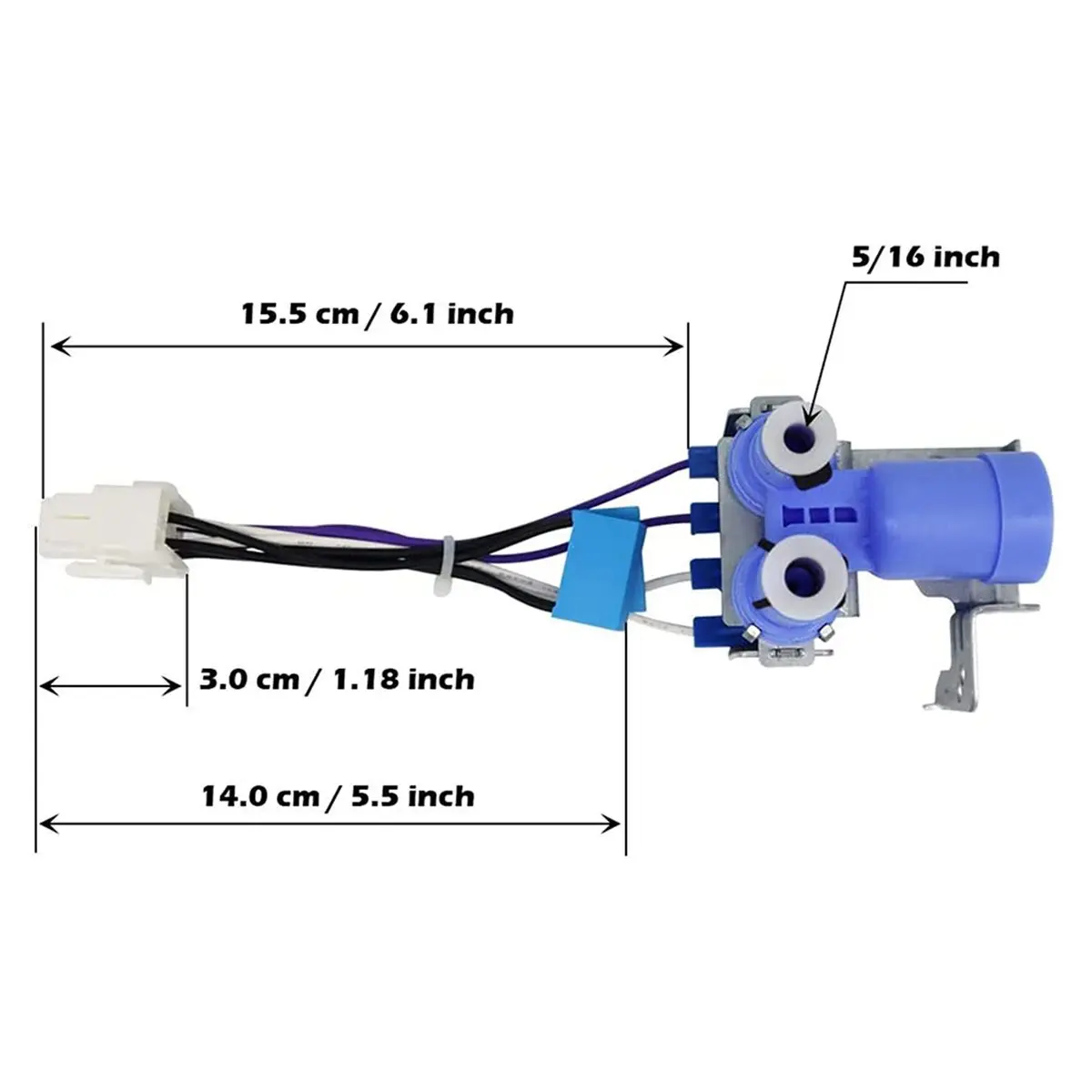 (MEOF) DA62-02360B Válvula de Entrada de Agua para Refrigerador Samsung 110-127 VAC - 60Hz, 20W