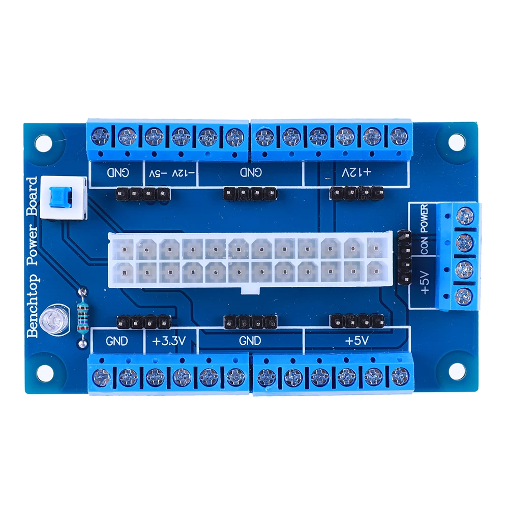 24/20Pin Adapter Power Breakout Board Module for ATX Electronic DC Power Supply Breakout Module Standard Connector PC Module