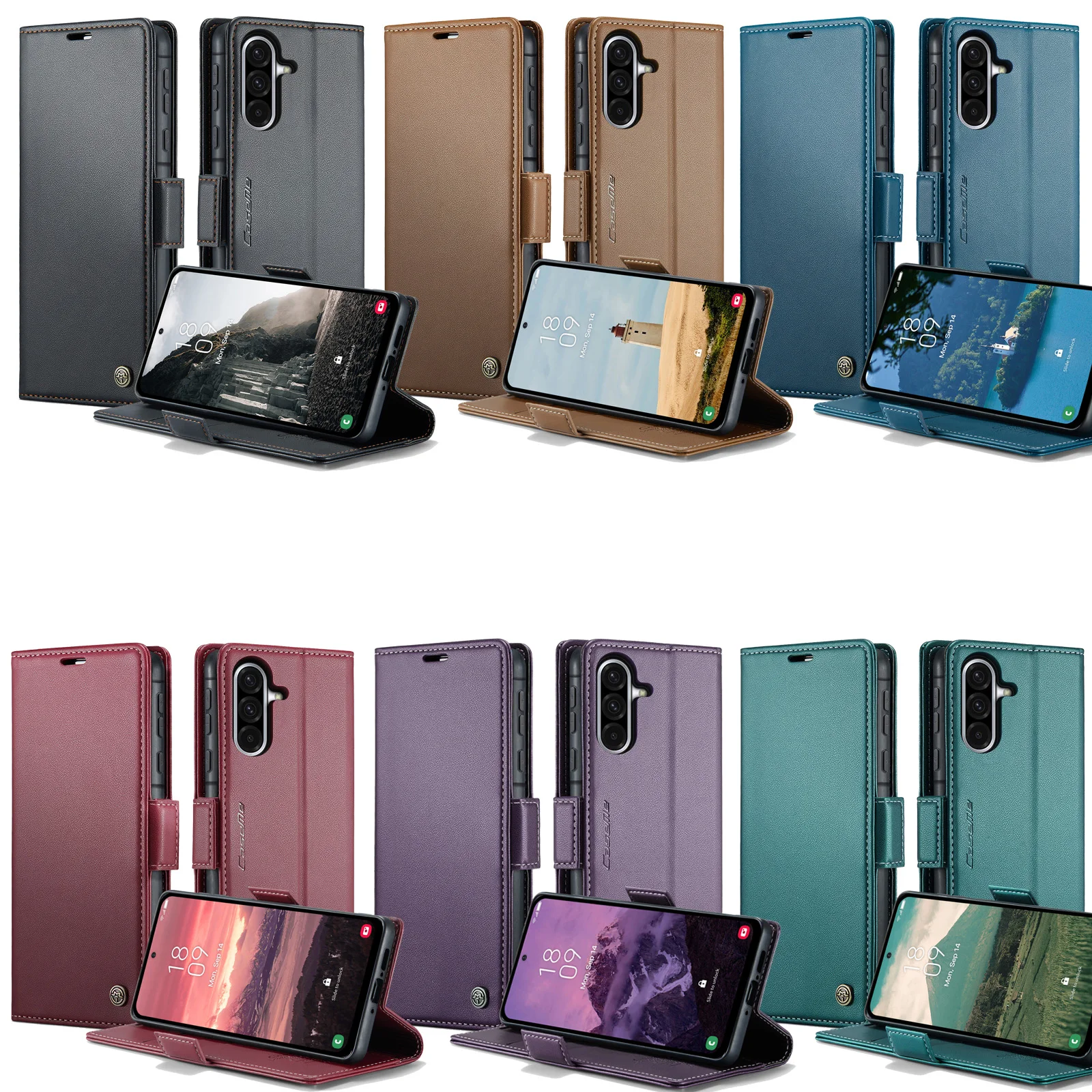 

Caseme-023 Flip Wallet Phone Case For Samsung Galaxy A12 A13 A14 A15 A16 A20 A22 A23 A24 A25 A26 A32 A33 A34 A55 A56, Full Cover