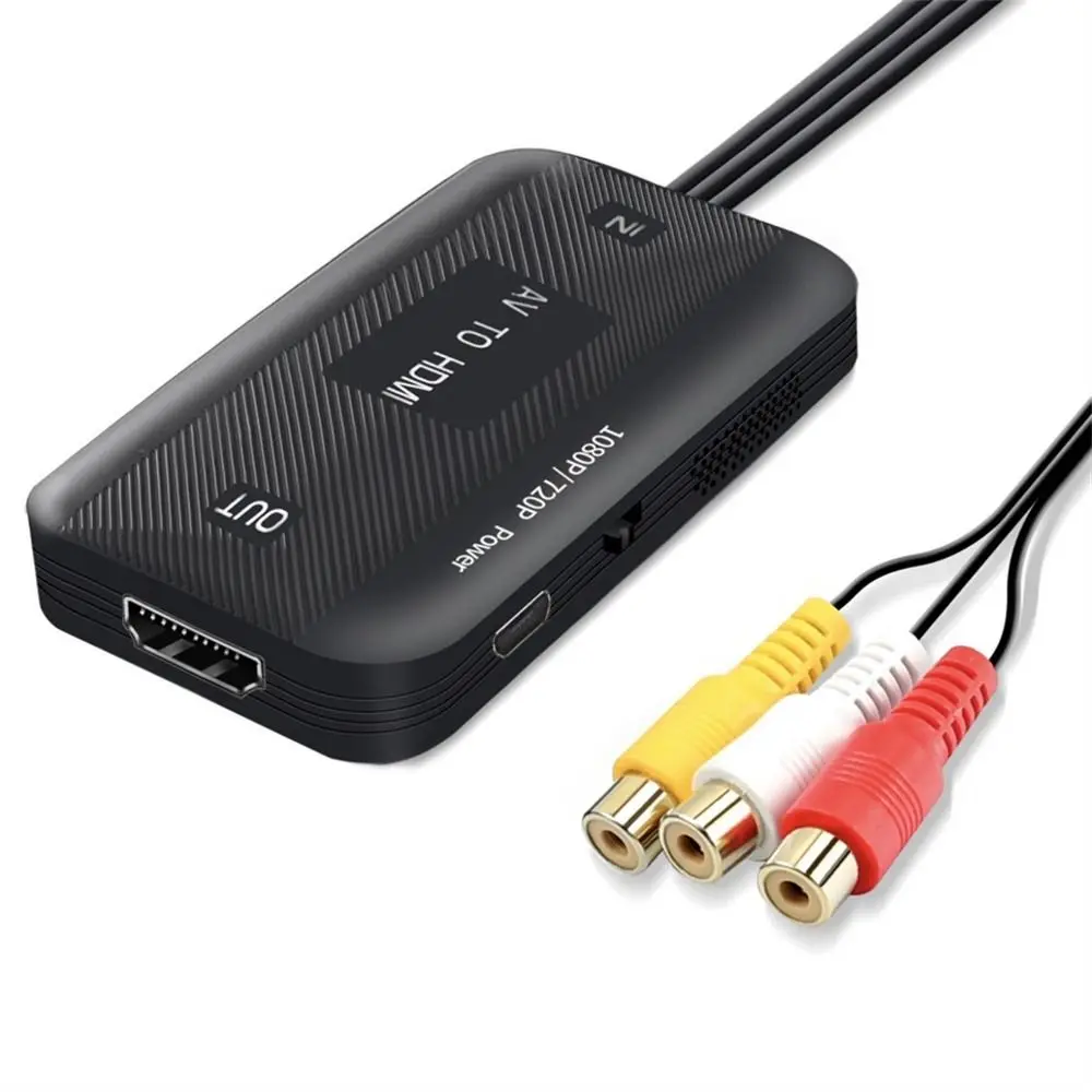 RCA Cable Video Adapter 1080P Converter RCA to HDMI Cable HD Link Cable Audio Cable HDMI Converter AV to HDMI Adapter