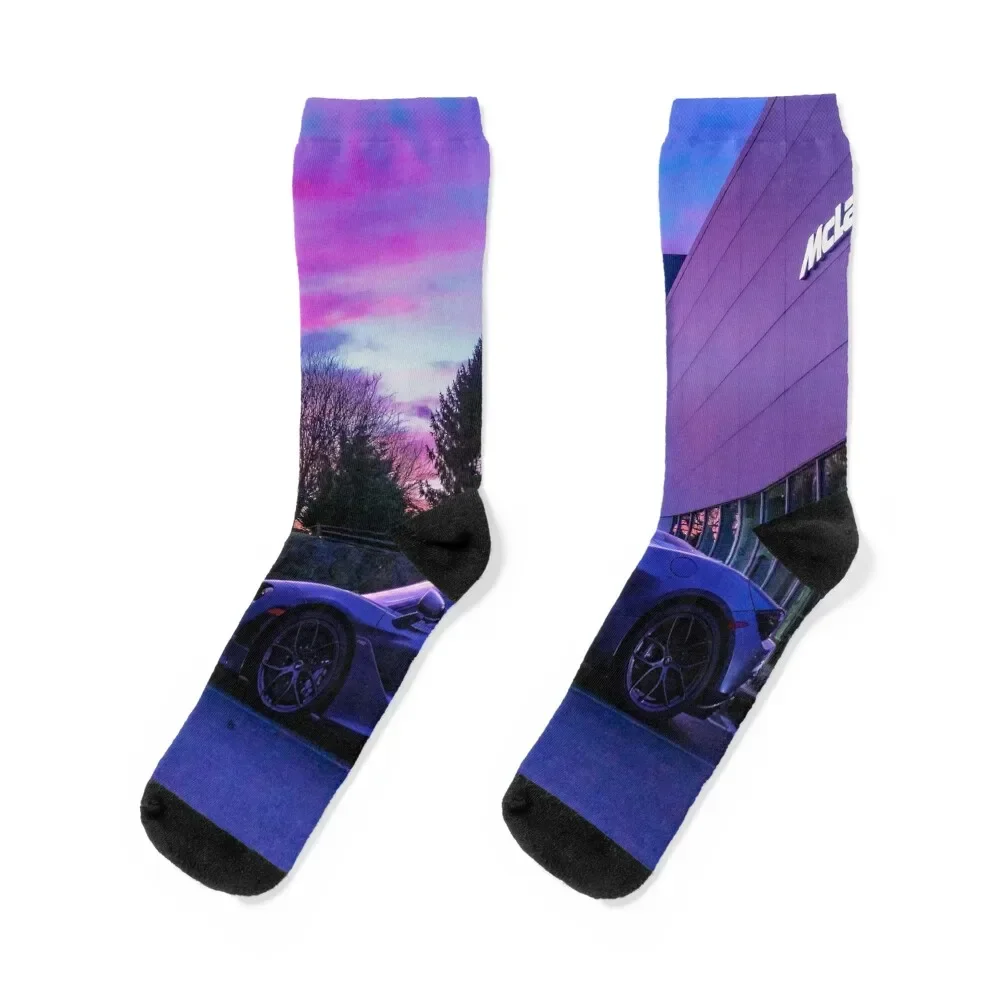 Supercar at Sunset Socks with print tennis Stockings winter thermal Men's Socks Luxury Women's
