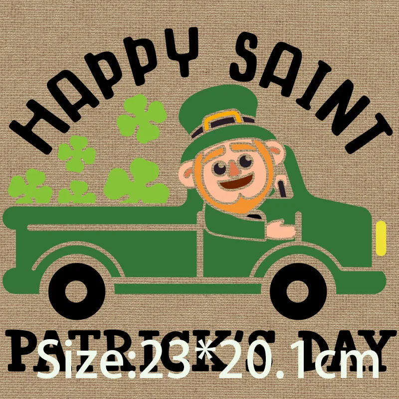 Patches For Clothing Happy Saint Patrick'S Day I'm A Lucky Mom Dad Teacher Hug Me For Good Luck I Pinch Back Crab Full color