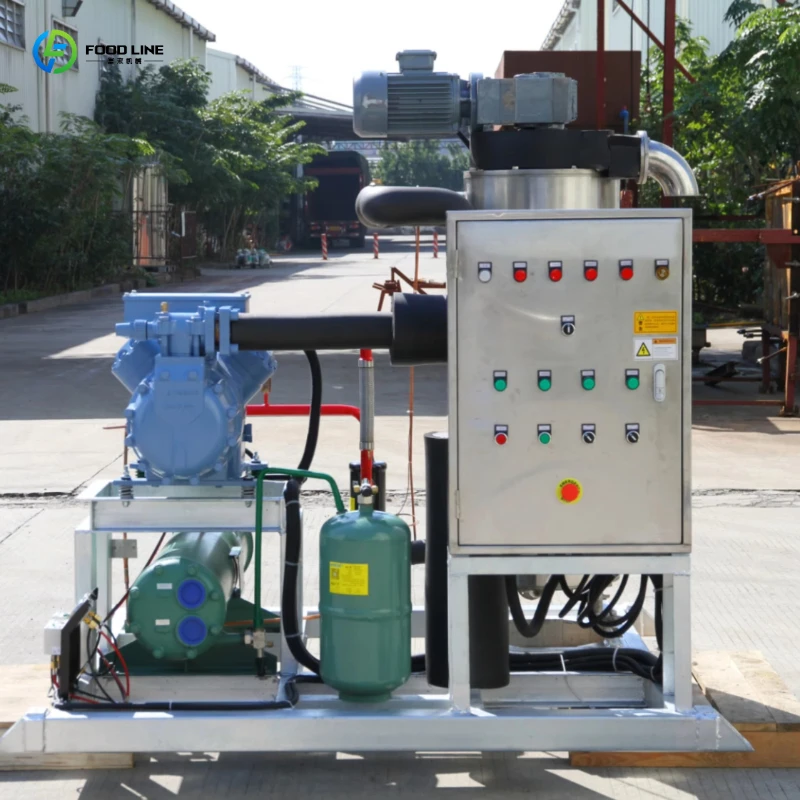 Commercial Slurry Ice Machine Seafood Display Rapid Chiller for Supermarket Cold Chain