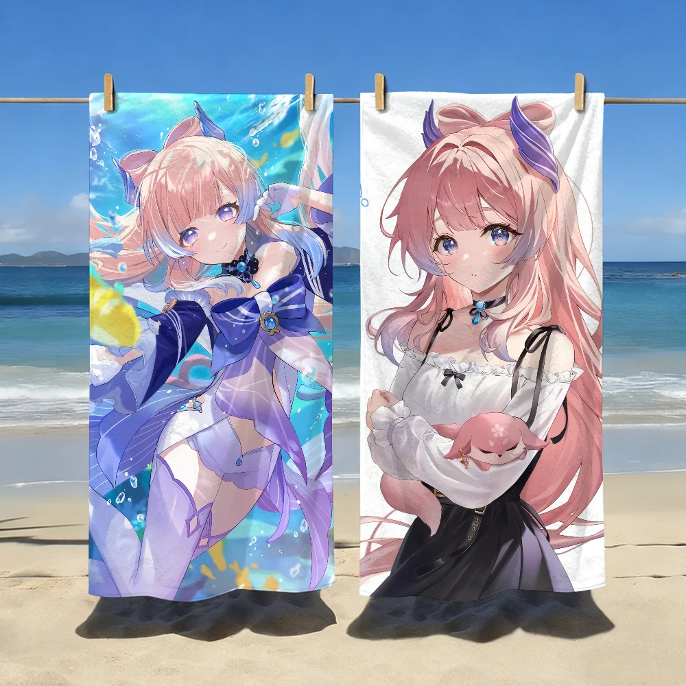 Genshin Impact Sangonomiya Kokomi Towel For Swim Yoga Gym Quick Drying Soft and skin-friendly Beach Towels All-Season