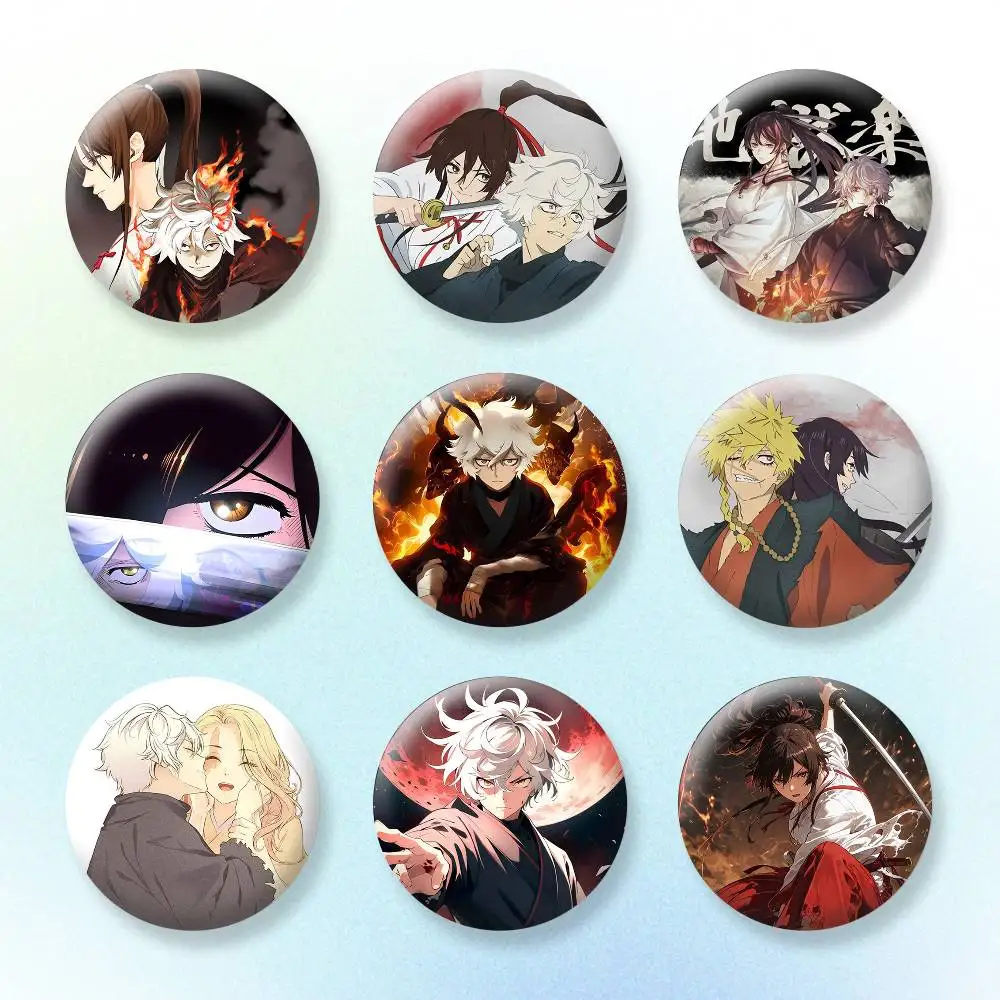 

HOT Anime Hells Paradise Button Pins Backpack Clothing Decor Brooch Badge Jewelry Gifts for Kids