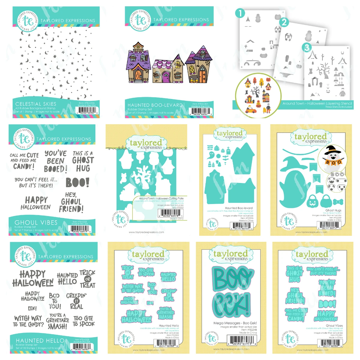 

Happy Halloween Stamps and Stencils Set Boo Eek Metal Cutting Dies Scrapbook Diary Decoration DIY Embossing Cut Die Template