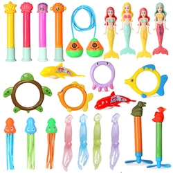 NEW Summer Children Swimming Octopus Pool Diving Toys Water Sports Water Play Toys Diving Stick Gem Underwater Grabbing Toys