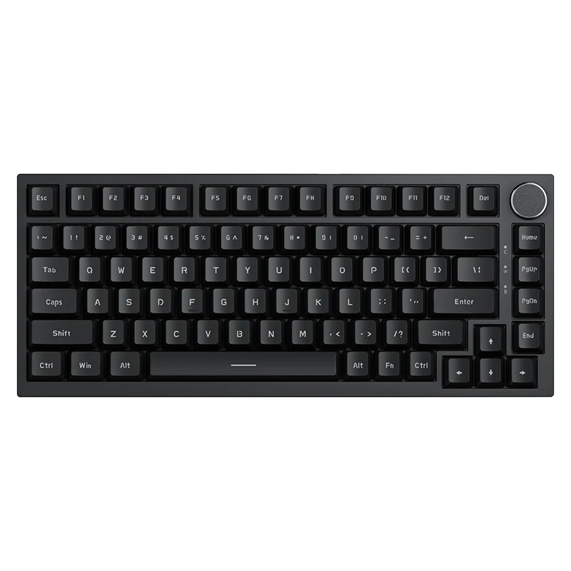 AJAZZ AK820 Kabelgebundene Mechanische Gaming-Tastatur, 75%-Layout, mit Lautstärkeregler, nach Süden ausgerichteter LED, PBT-Tastenkappen, programmierbares RGB.