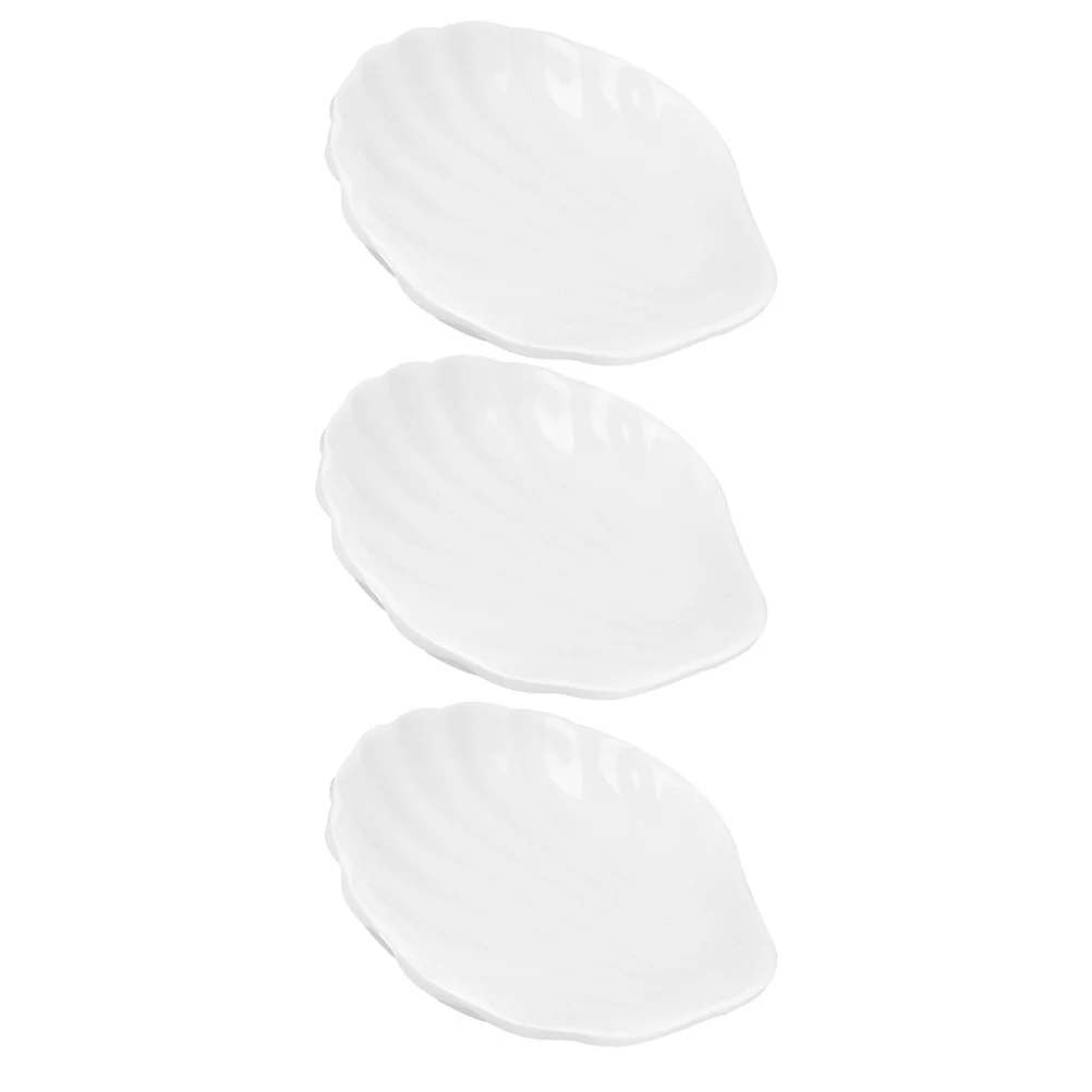 

3Pcs Melamine Sauce Dish Sturdy Condiment Holder for Dried Fruits Snacks Picnic Outdoor Dining Flat Bottom Plates