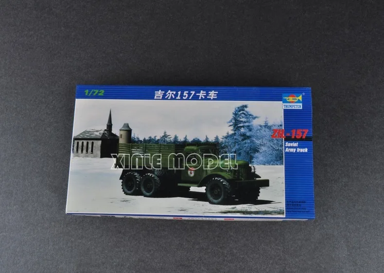 ทรัมเปเตอร์ 01101 รถบรรทุกทหารโซเวียต ZIL-157 ขนาด 1/72 ชุดประกอบโมเดลทหาร ของเล่น DIY ของสะสม ของขวัญวันเกิด