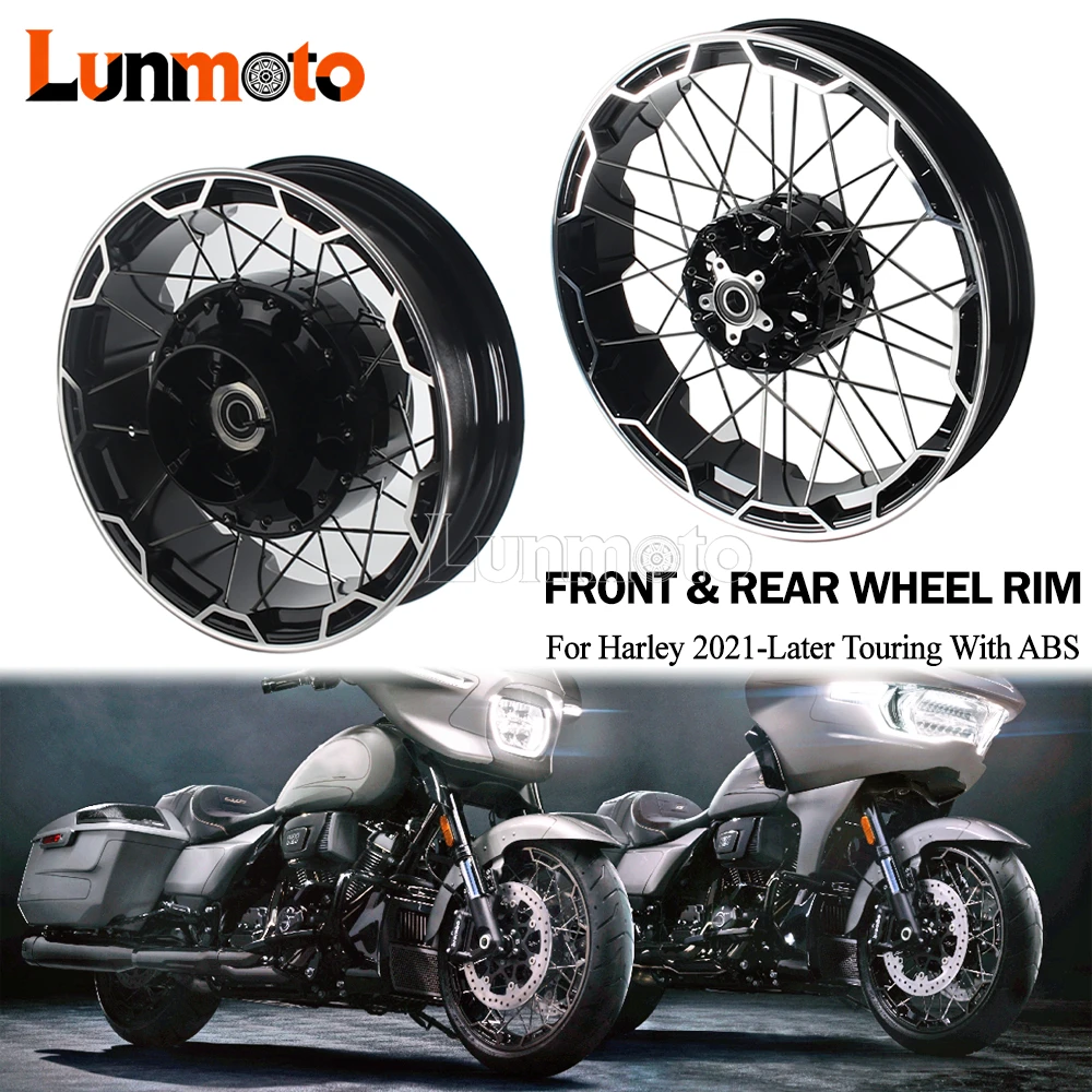 

Motorcycle Front / Rear Wheel Rims Wheel Hub For Harley Touring CVO Road Street Glide FLTRXSE ST FLTRXSTSE FLHXSE 2023-Later ABS