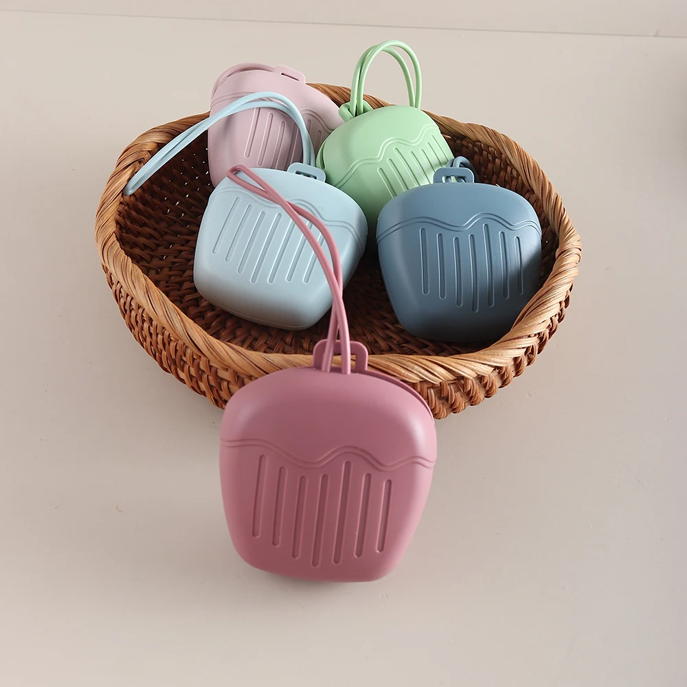 Saco de armazenamento de mamilo em forma de sorvete caso silicone grau alimentício macio chupeta saco bpa livre bebê essencial presente da criança