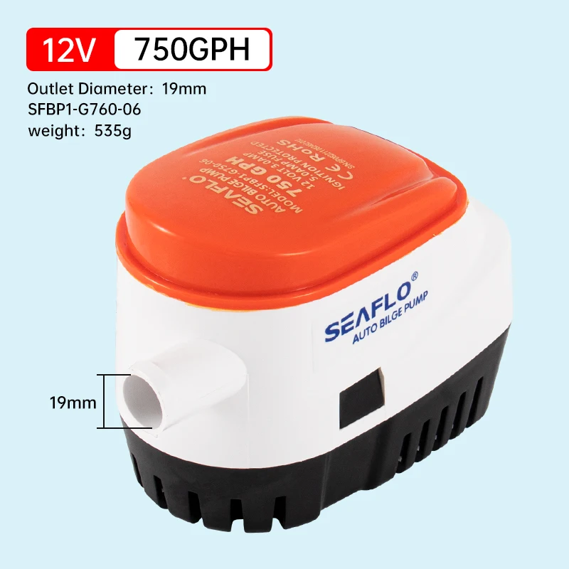 Zeewaterpomp Kleine Lenspomp 12V 24V Jachtafvoer Snelle Boot Dc Dompelpomp Bilge Automatische Afvoerpomp