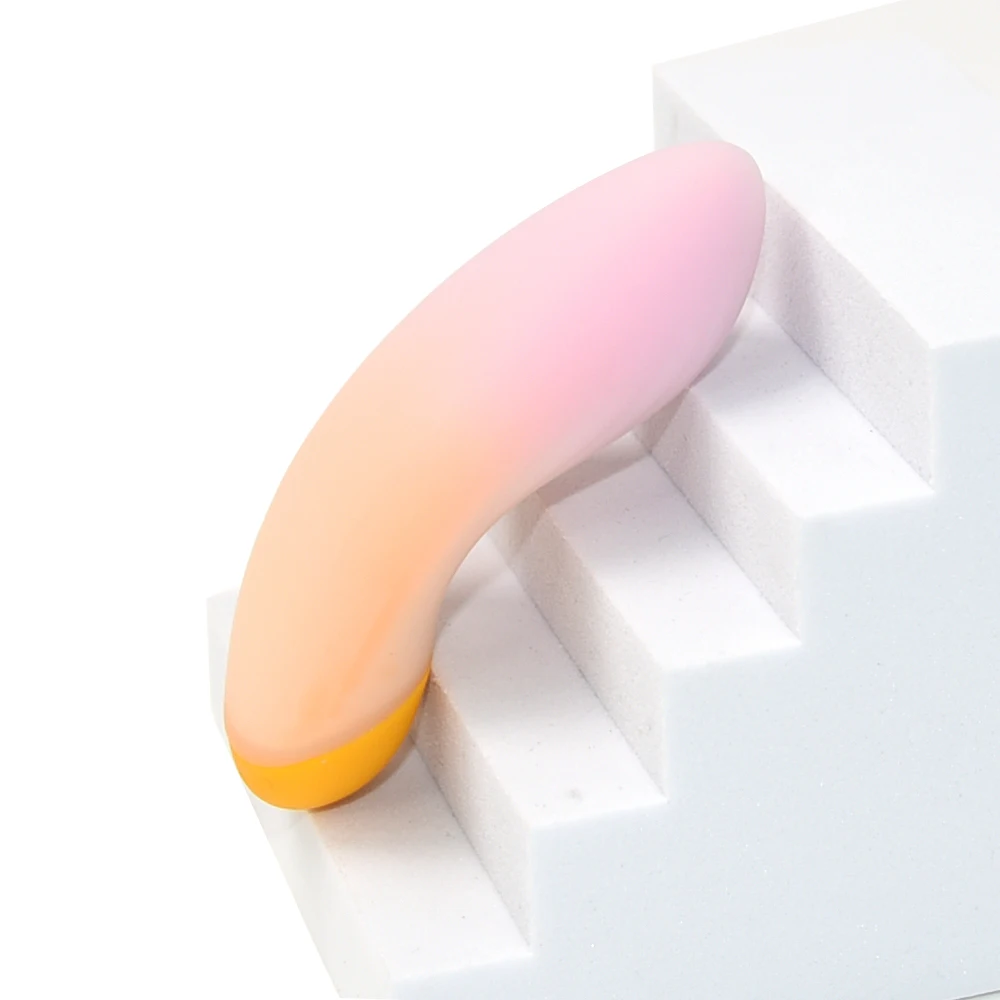 Wosilicone popular gradient design sex toys vibration leaf shape vibrator breast massager mini vibrator vaginal for women