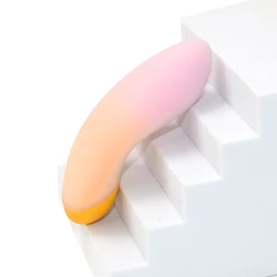 Wosilicone popular gradient design sex toys vibration leaf shape vibrator breast massager mini vibrator vaginal for women