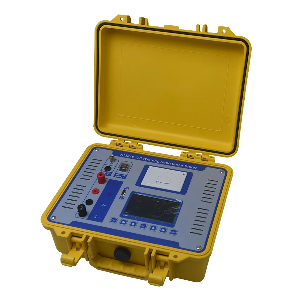 

10A DC Low Resistance Tester Winding Resistance Meter Portable Direct Current Winding Resistance Tester for Transformers Switch